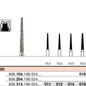 Piedra de Diamante en Llama Grano Medio