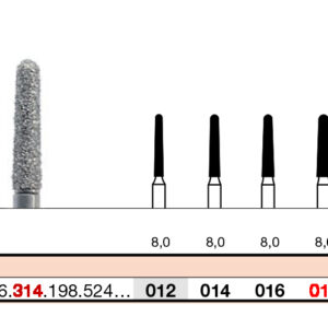 Piedra de Diamante Troncocónica Punta Redondeada XF