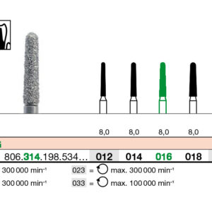 Piedra de Diamante Troncocónica Punta Redondeada G