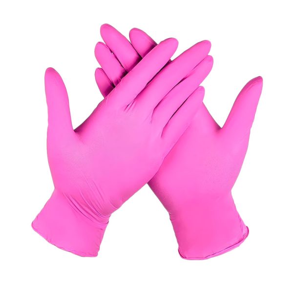 Guantes de Nitrilo Rosados